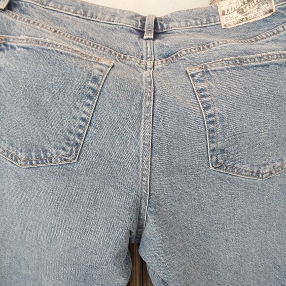 Lucky Brand Embroidered JEANS Gold Rush Mid Rise Boy 12/31R NWOT - Picture 9 of 15